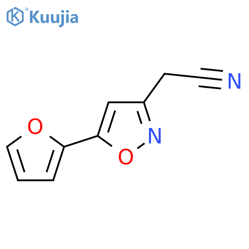 2-(5-(Furan-2-yl)isoxazol-3-yl)acetonitrile structure