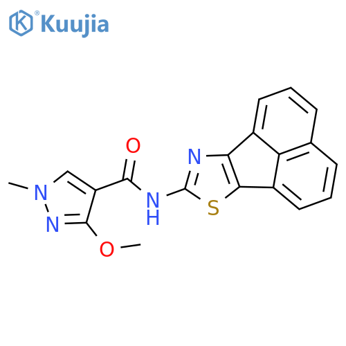 3-methoxy-1-methyl-N-{11-thia-13-azatetracyclo7.5.1.0^{5,15}.0^{10,14}pentadeca-1,3,5(15),6,8,10(14),12-heptaen-12-yl}-1H-pyrazole-4-carboxamide structure