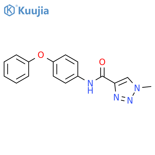 1-methyl-N-(4-phenoxyphenyl)-1H-1,2,3-triazole-4-carboxamide structure