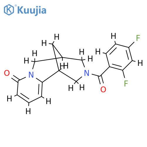 11-(2,4-difluorobenzoyl)-7,11-diazatricyclo7.3.1.0^{2,7}trideca-2,4-dien-6-one structure