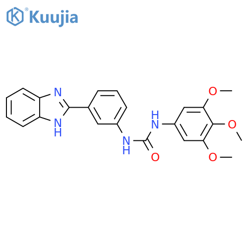 1-3-(1H-1,3-benzodiazol-2-yl)phenyl-3-(3,4,5-trimethoxyphenyl)urea structure