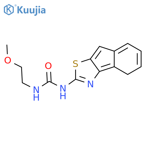 1-{8H-indeno1,2-d1,3thiazol-2-yl}-3-(2-methoxyethyl)urea structure