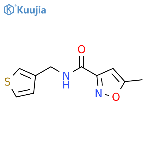 5-methyl-N-(thiophen-3-yl)methyl-1,2-oxazole-3-carboxamide structure