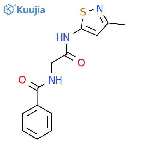 N-(3-methyl-1,2-thiazol-5-yl)-2-(phenylformamido)acetamide structure