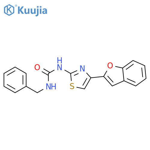 3-4-(1-benzofuran-2-yl)-1,3-thiazol-2-yl-1-benzylurea structure
