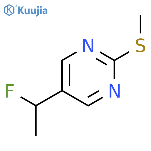 Pyrimidine,5-(1-fluoroethyl)-2-(methylthio)- structure
