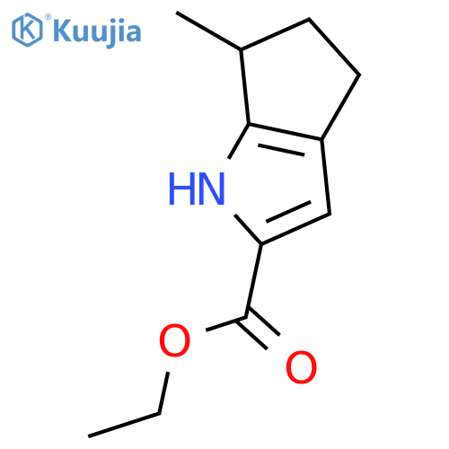 1,4,5,6-tetrahydro-6-methyl-Cyclopenta[b]pyrrole-2-carboxylic acid ethyl ester structure