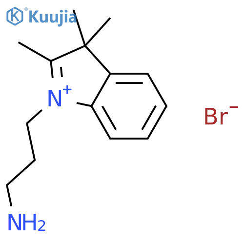 3H-Indolium, 1-(3-aminopropyl)-2,3,3-trimethyl-, bromide structure