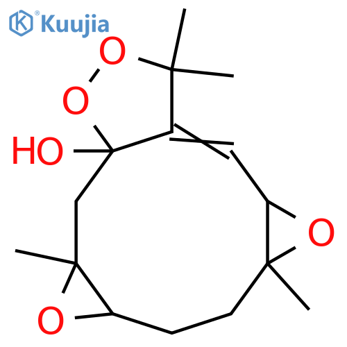 9aH-Bisoxireno[4,5:8,9]cyclodeca[1,2-c]-1,2-dioxol-9a-ol,3,4a,5a,6,7,7a,8a,9-octahydro-3,3,5a,8a-tetramethyl-, (4aR,5aS,7aS,8aR,9aS)-(9CI) structure