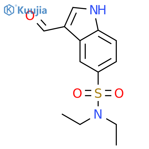 N,N-Diethyl-3-formyl-1H-indole-5-sulfonamide structure