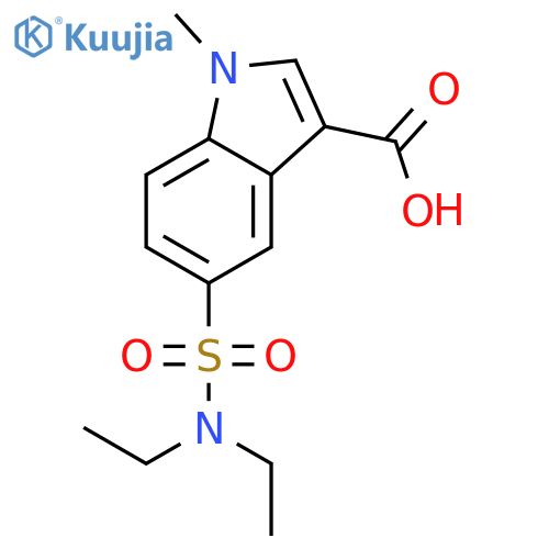 1H-Indole-3-carboxylicacid, 5-[(diethylamino)sulfonyl]-1-methyl- structure
