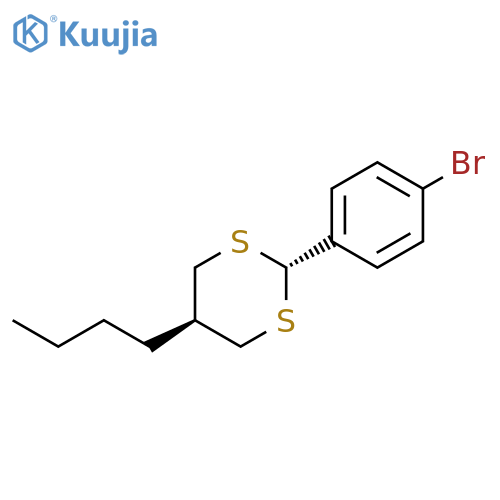 1,3-Dithiane, 2-(4-bromophenyl)-5-butyl-, trans- structure