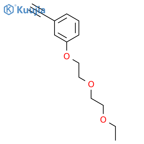 Benzene, 1-[2-(2-ethoxyethoxy)ethoxy]-3-ethynyl- structure
