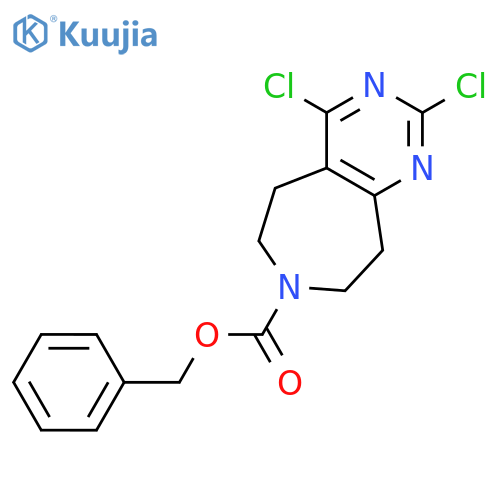 benzyl 2,4-dichloro-5,6,8,9-tetrahydropyrimido[4,5-d]azepine-7-carboxylate structure