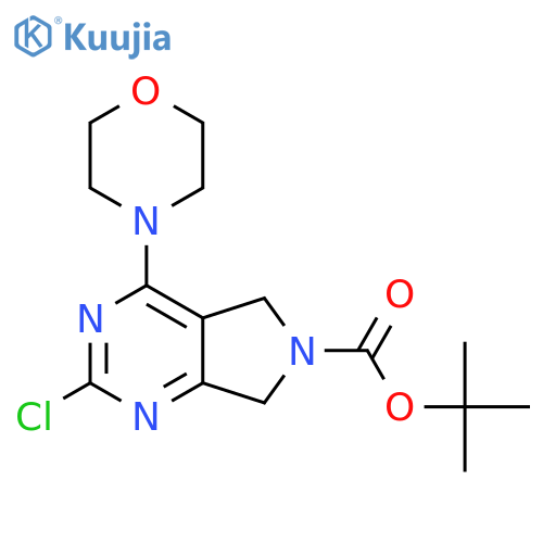 tert-Butyl 2-Chloro-4-morpholino-5H-pyrrolo3,4-dpyrimidine-6(7H)-carboxylate structure