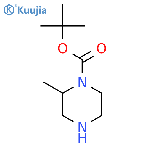 tert-Butyl 2-methylpiperazine-1-carboxylate structure