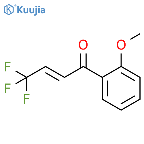 2-Buten-1-one, 4,4,4-trifluoro-1-(2-methoxyphenyl)-, (2E)- structure
