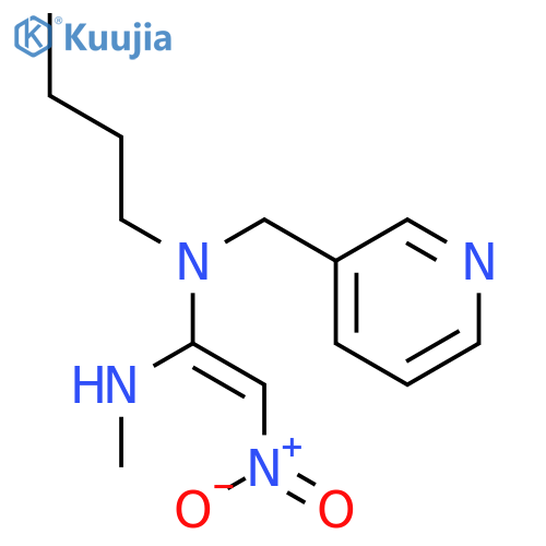 1,1-Ethenediamine, N-butyl-N'-methyl-2-nitro-N-(3-pyridinylmethyl)- structure