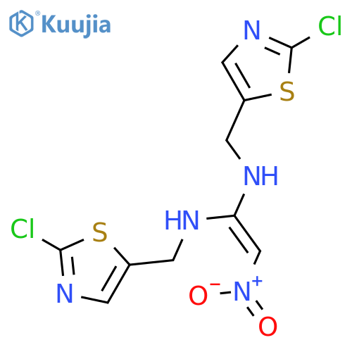 1,1-Ethenediamine, N,N'-bis[(2-chloro-5-thiazolyl)methyl]-2-nitro- structure
