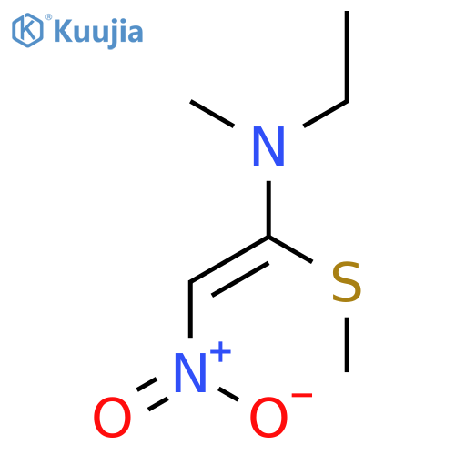 Ethenamine, N-ethyl-N-methyl-1-(methylthio)-2-nitro- structure