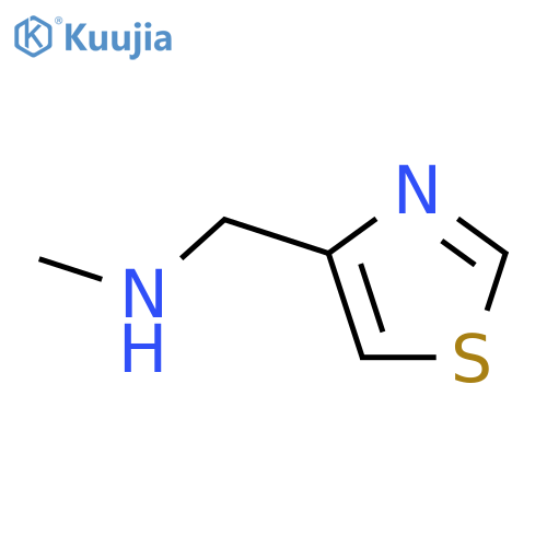 N-Methyl-1-(1,3-thiazol-4-yl)methanamine structure