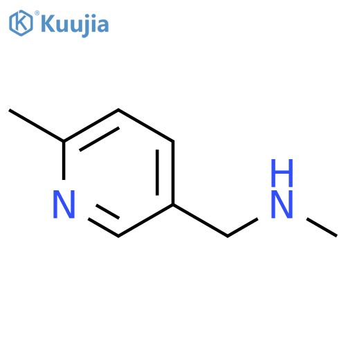 2-Methyl-5-(methylamino)methylpyridine structure