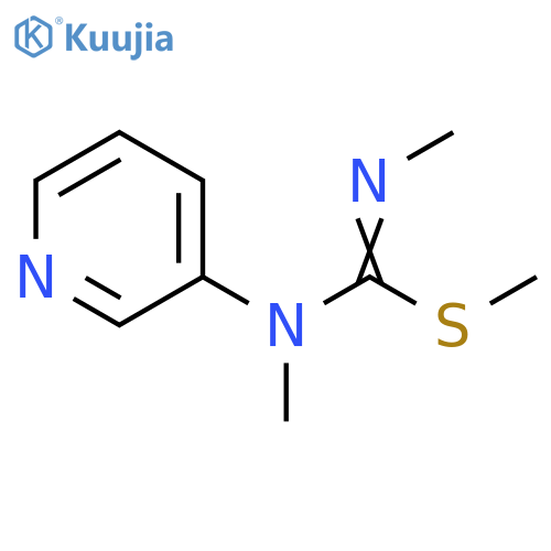 Carbamimidothioic acid,N,N'-dimethyl-N-3-pyridinyl-, methyl ester structure