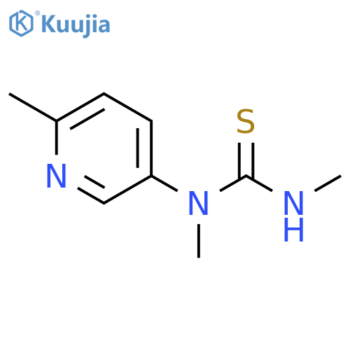Thiourea, N,N'-dimethyl-N-(6-methyl-3-pyridinyl)- structure