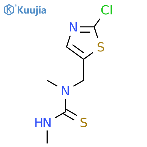 Thiourea, N-[(2-chloro-5-thiazolyl)methyl]-N,N'-dimethyl- structure
