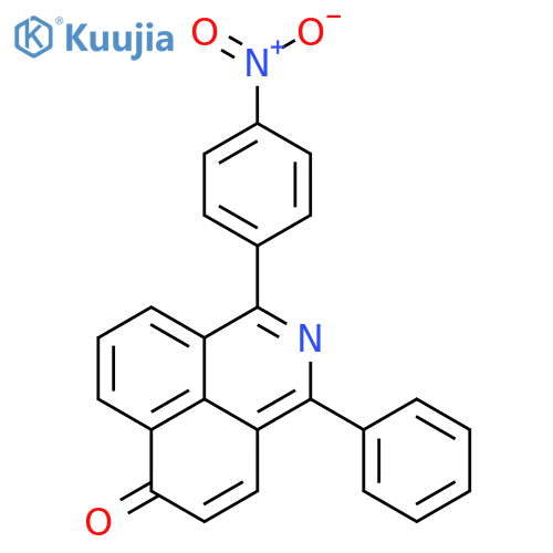 6H-Benz[de]isoquinolin-6-one, 1-(4-nitrophenyl)-3-phenyl- structure