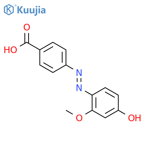 BENZOIC ACID, 4-[(4-HYDROXY-2-METHOXYPHENYL)AZO]- structure