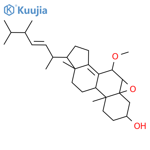 22E-7alpha-methoxy-5alpha,6alpha-epoxyergosta-8(14),22-dien-3beta-ol structure