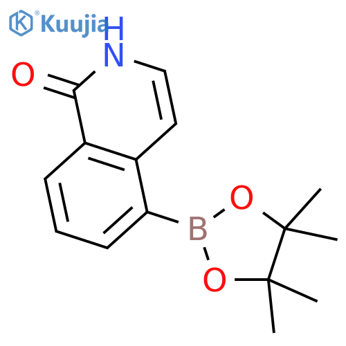 5-(4,4,5,5-Tetramethyl-1,3,2-dioxaborolan-2-yl)isoquinolin-1(2H)-one structure