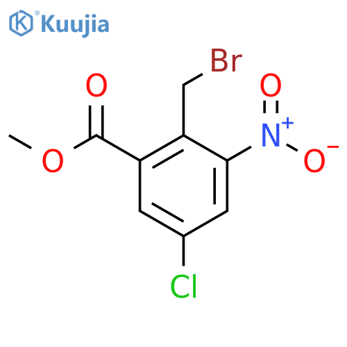 Methyl 2-(bromomethyl)-5-chloro-3-nitrobenzoate structure