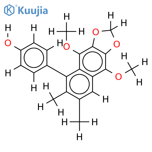 3,6-dimethoxy-4,5-methylenedioxy-2,7'-cycloligna-7,7'-dien-4'-ol structure