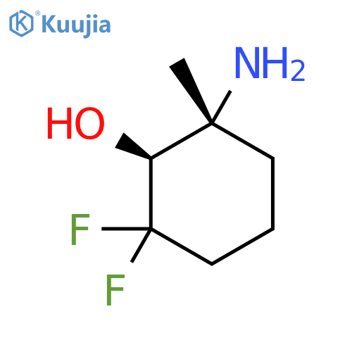 rac-(1R,2S)-2-amino-6,6-difluoro-2-methylcyclohexan-1-ol structure
