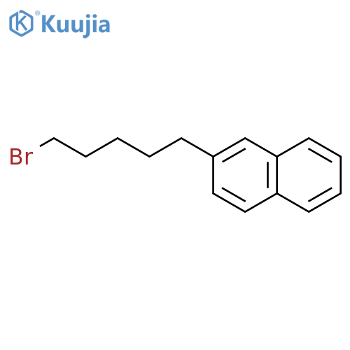 Naphthalene, 2-(5-bromopentyl)- structure