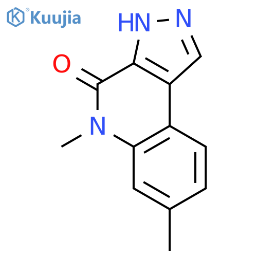4H-Pyrazolo[3,4-c]quinolin-4-one, 3,5-dihydro-5,7-dimethyl- structure