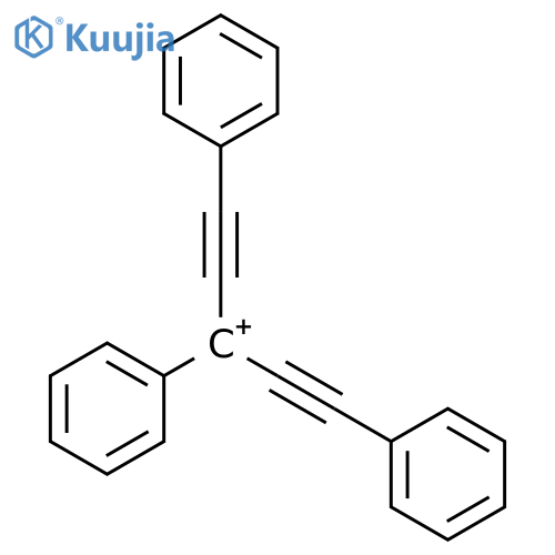 2-Propynylium, 1,3-diphenyl-1-(phenylethynyl)- structure
