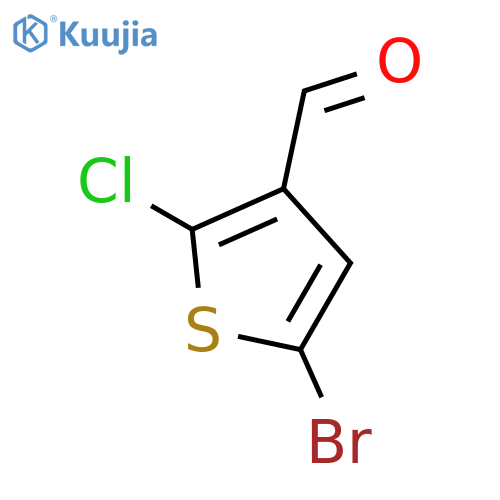 5-bromo-2-chloro-3-Thiophenecarboxaldehyde structure