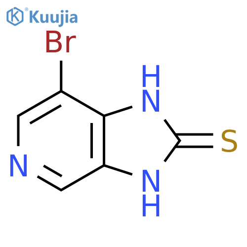 7-bromo-3H-imidazo4,5-cpyridine-2-thiol structure
