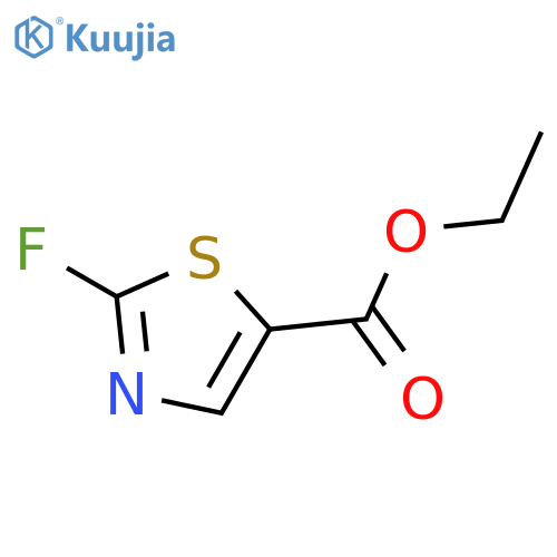 2-fluoro-5-Thiazolecarboxylic acid ethyl ester structure