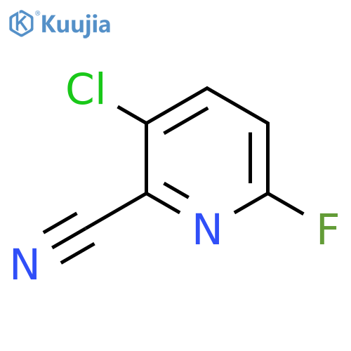 2-Pyridinecarbonitrile, 3-chloro-6-fluoro- structure