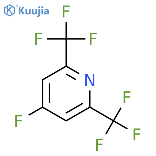 4-Fluoro-2,6-bis-trifluoromethyl-pyridine structure