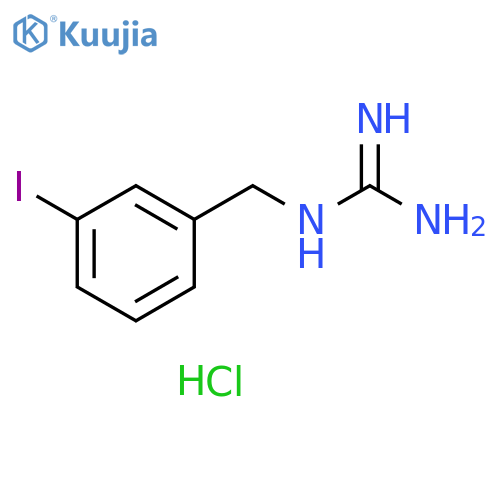 Guanidine, N-[(3-iodophenyl)methyl]-, hydrochloride (1:1) structure