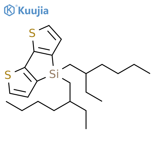 4,4-Bis(2-ethylhexyl)-4H-silolo[3,2-b:4,5-b']dithiophene structure