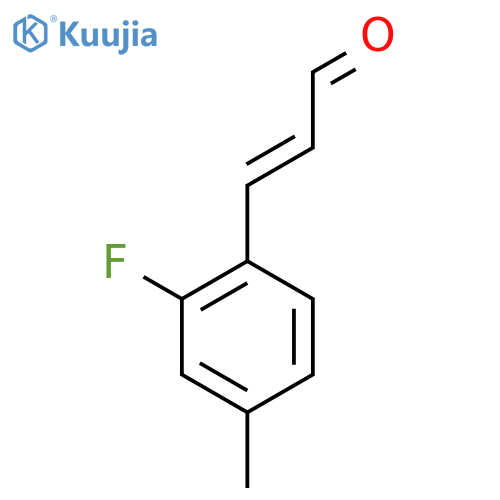 3-(2-fluoro-4-methylphenyl)prop-2-enal structure