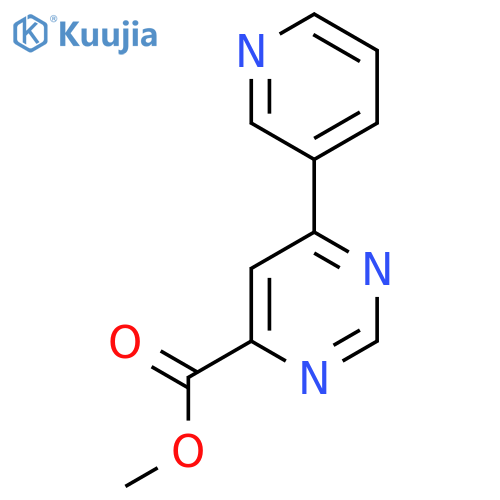 Methyl 6-(pyridin-3-yl)pyrimidine-4-carboxylate structure