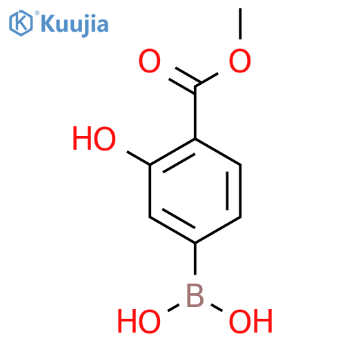 3-Hydroxy-4-(methoxycarbonyl)phenylboronic acid structure