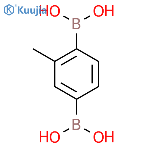 2-Methyl-1,4-phenylenebisboronic acid structure